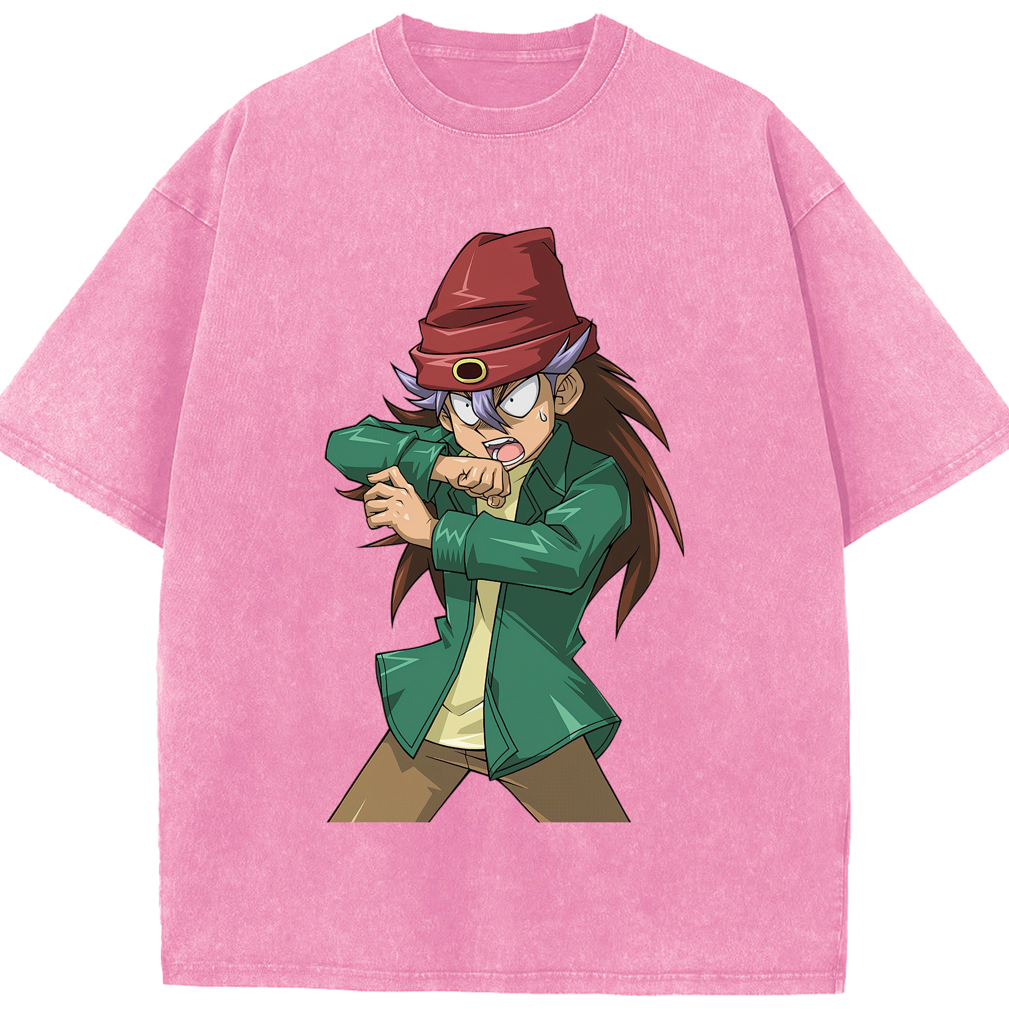 （画像用） 遊☆戯☆王 Yu-Gi-Oh! 綿100% ヴィンテージ風 半袖Tシャツ（フロントプリント）